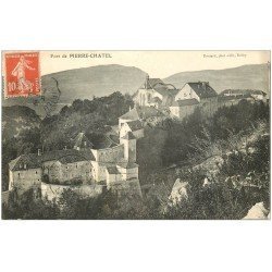 carte postale ancienne 01 Fort de PIERRE-CHATEL 1912