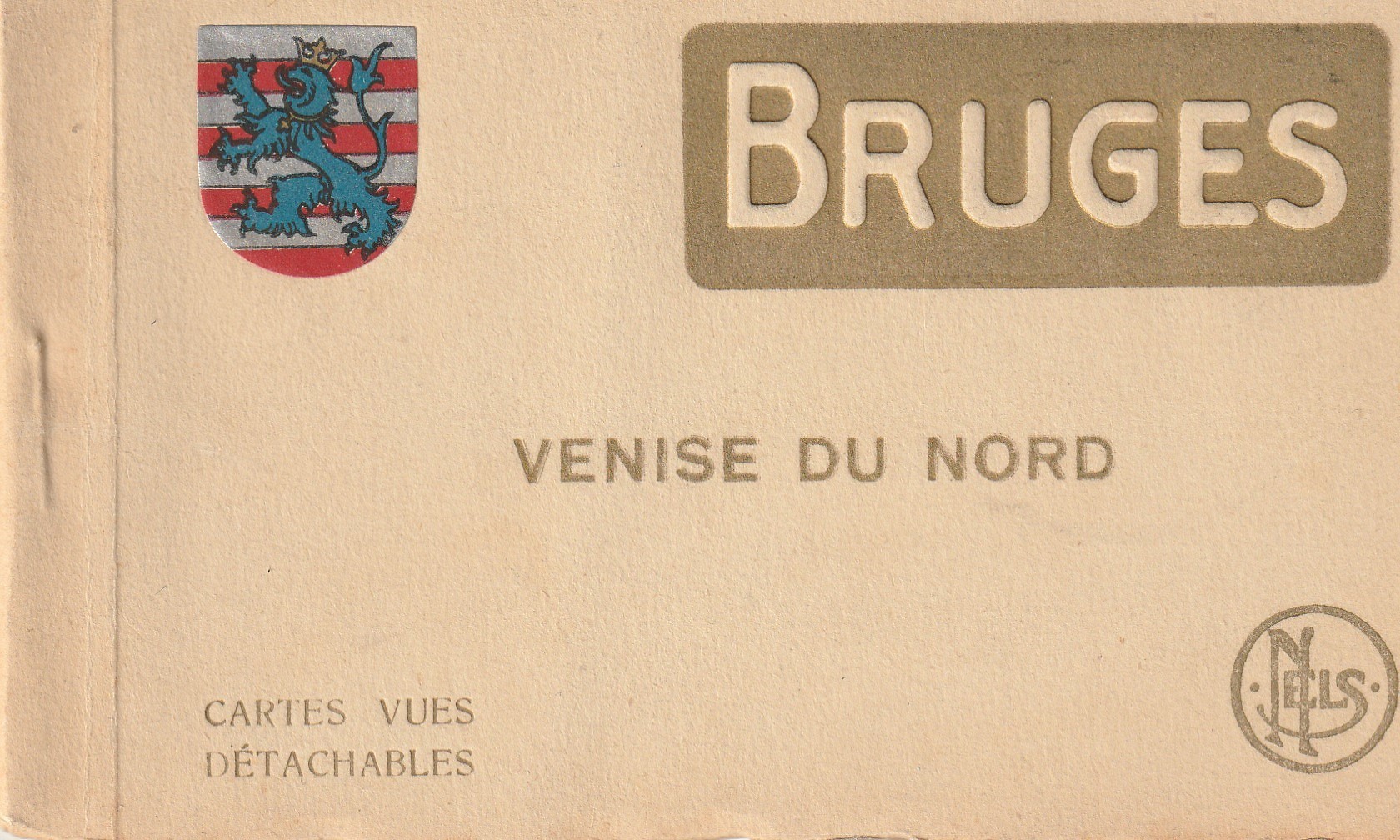 Belgique 2 x carnets sur BRUGES BRUGGE avec 13 vues cartes postales