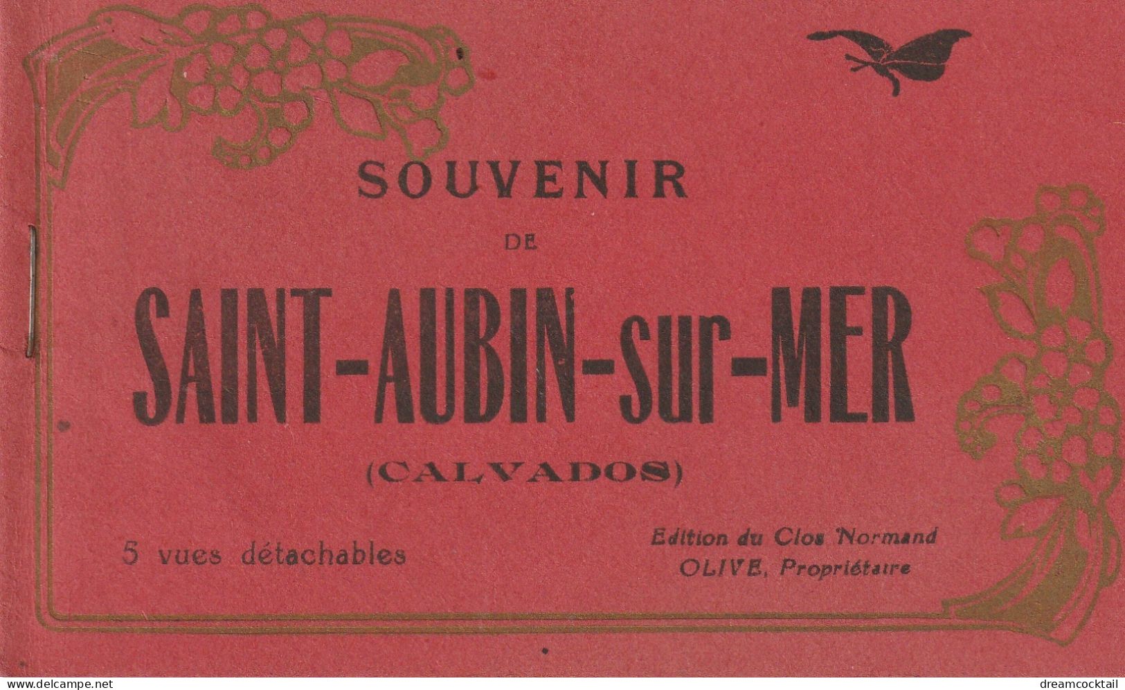 Carnet de 5 vues cartes postales sur 14 SAINT-AUBIN-SUR-MER