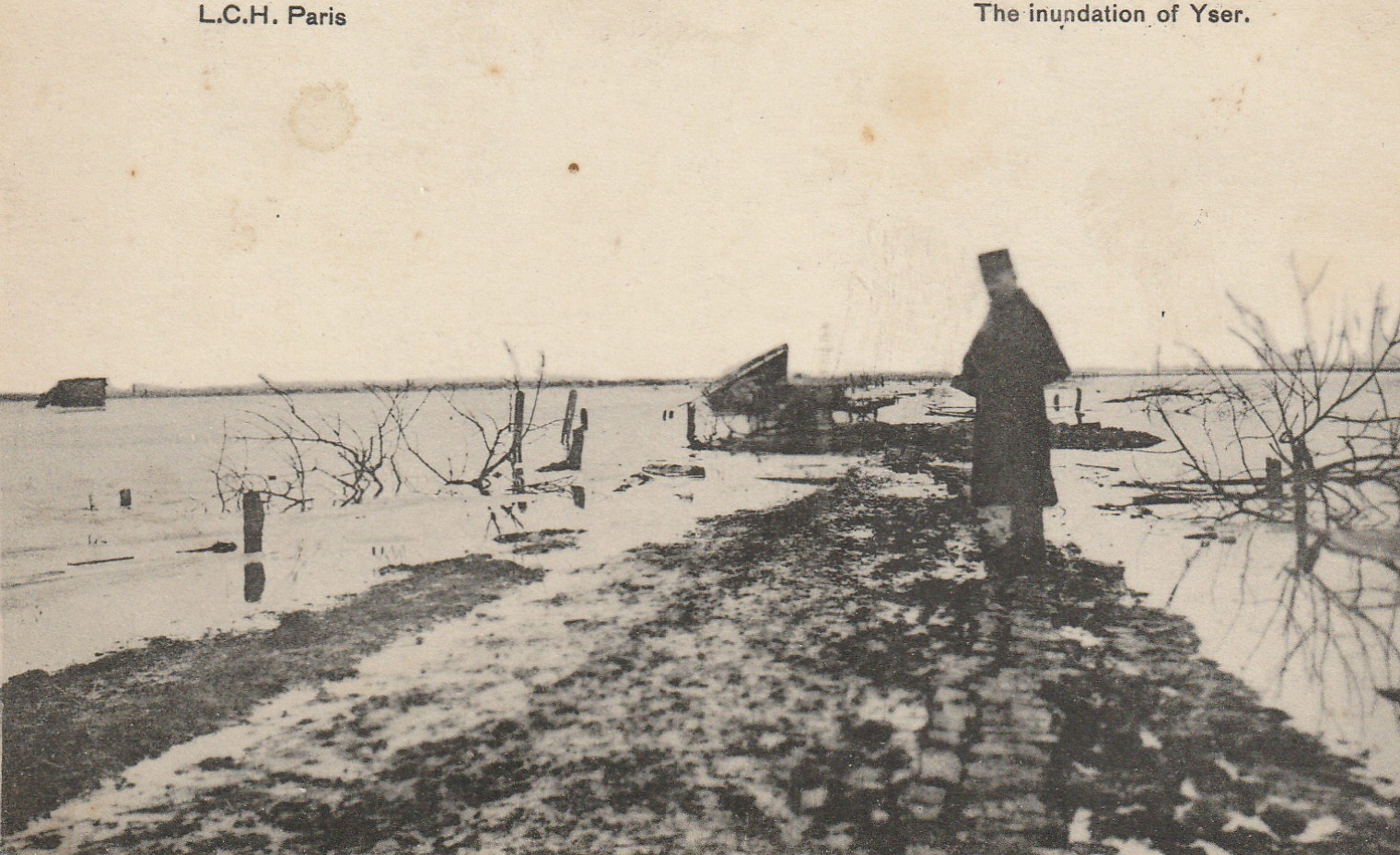 Guerre 1914-16 Les Inondations de l'Yser 1917