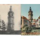 3 x cpa MONS. Le Beffroi et la Gare en 1905