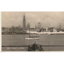 3 x cpa ANVERS. La Rade, Cathédrale1913 et intérieur d'une maison bombardée guerre 1914