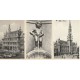 10 x cpa BRUXELLES. Porte Namur, Incendie, Mont des Arts, Maison Ducs et Roi, Manneken-Pis, Hôtel de Ville, Place