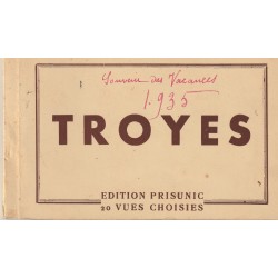 Carnet de 20 vues choisies sur TROYES 1935