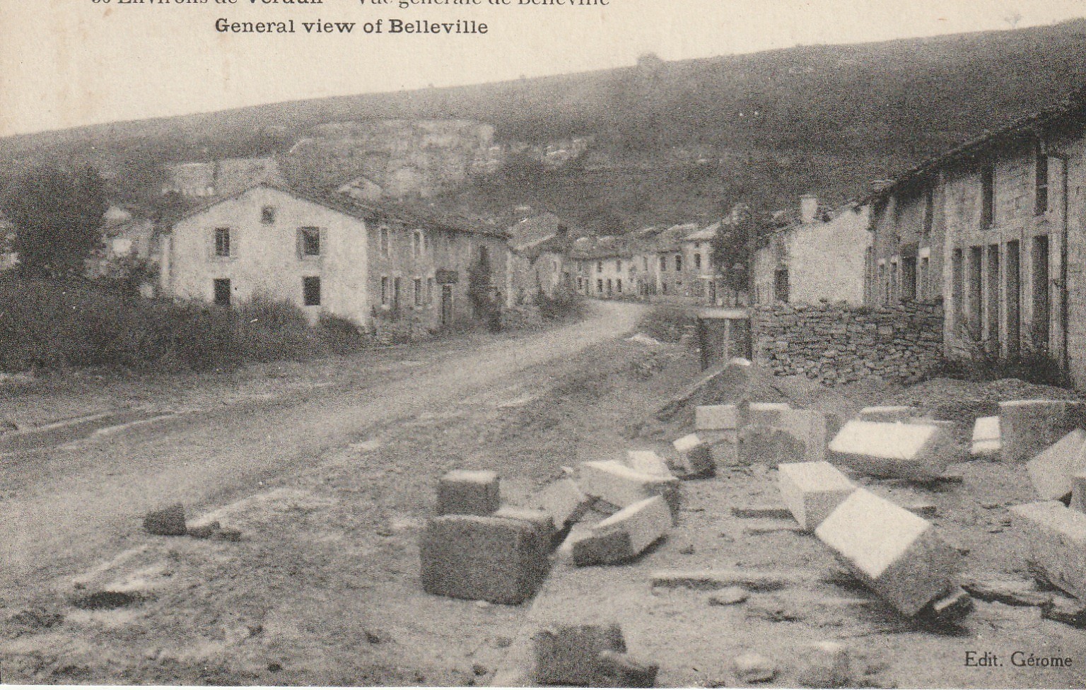 environs de Verdun 55 BELLEVILLE. Vue générale du Village