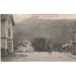 88 CORNIMONT. Animation Place de la Gare