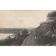 78 ROLLEBOISE. Voie du Chemin de fer Roche du Tunnel et vue sur la Seine 1921