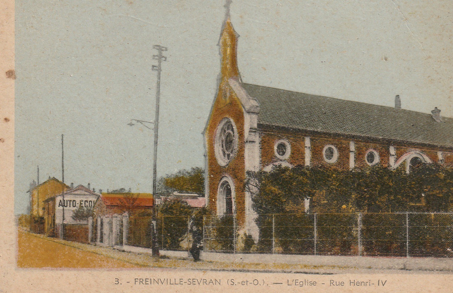 93 FREINVILLE-SEVRAN. L'Eglise rue Henri IV