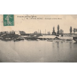 91 ATHIS-MONS. Crue de 1910 Entrepôt 1912