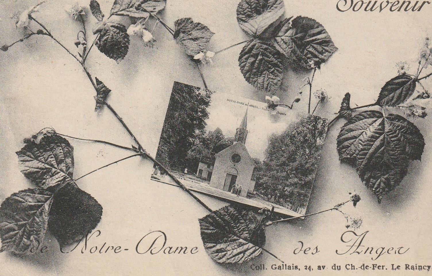 93 Clichy-sous-Bois NOTRE-DAME DES ANGES. Souvenir de la Chapelle 1923