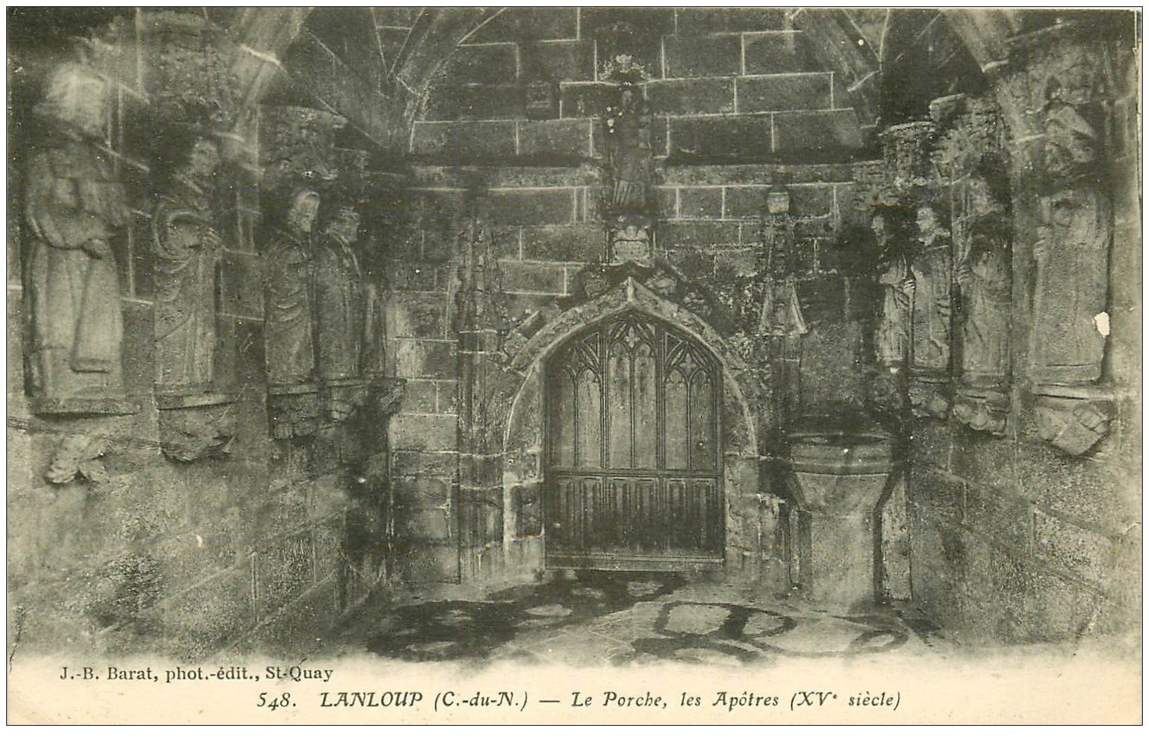 carte postale ancienne 22 LANLOUP. Le Porche les Apôtres