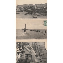 6 cpa 76 LE TREPORT. Plage, Funiculaire, Phare, Port et Falaises