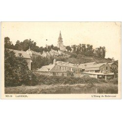 carte postale ancienne 22 LANNION. Etang de Brélévenez. Trou de punaise...