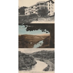 6 cpa 64 CAMBO-LES-BAINS. Sanatorium, Nive, Maison Rostand Arnaga, Propriété Cetahya et Eglise