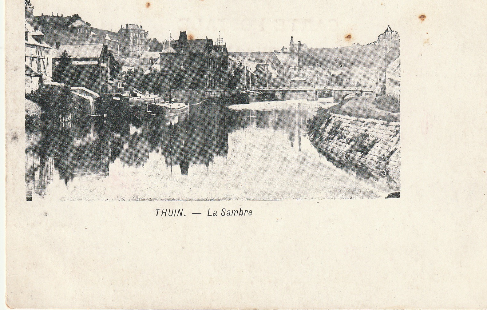 Belgique THUIN. La Sambre vers 1900