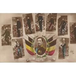 Belgique LE ROI des Belges protège son Armée