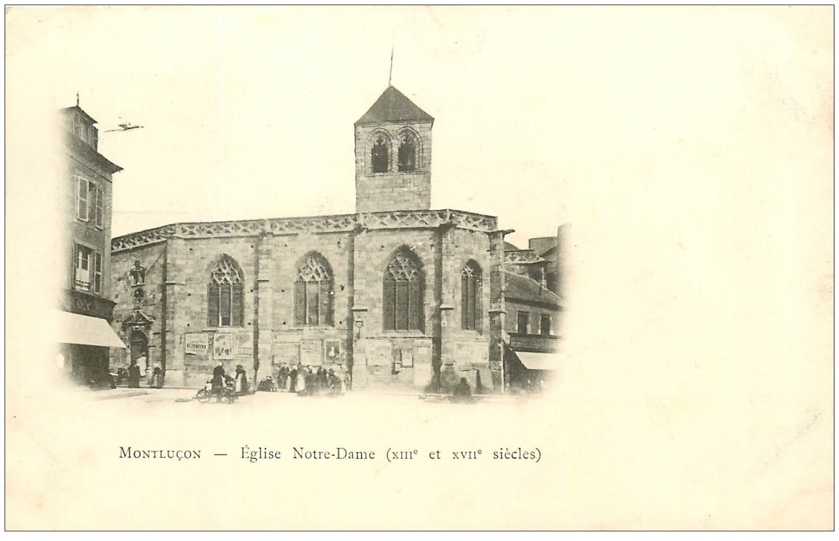 carte postale ancienne 03 MONTLUCON. Eglise Notre-Dame 1901