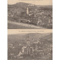 2 cpa 25 BAUME-LES-DAMES. Vue générale