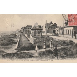 50 COUTAINVILLE. Facteur à vélo sur les Promenades 1927