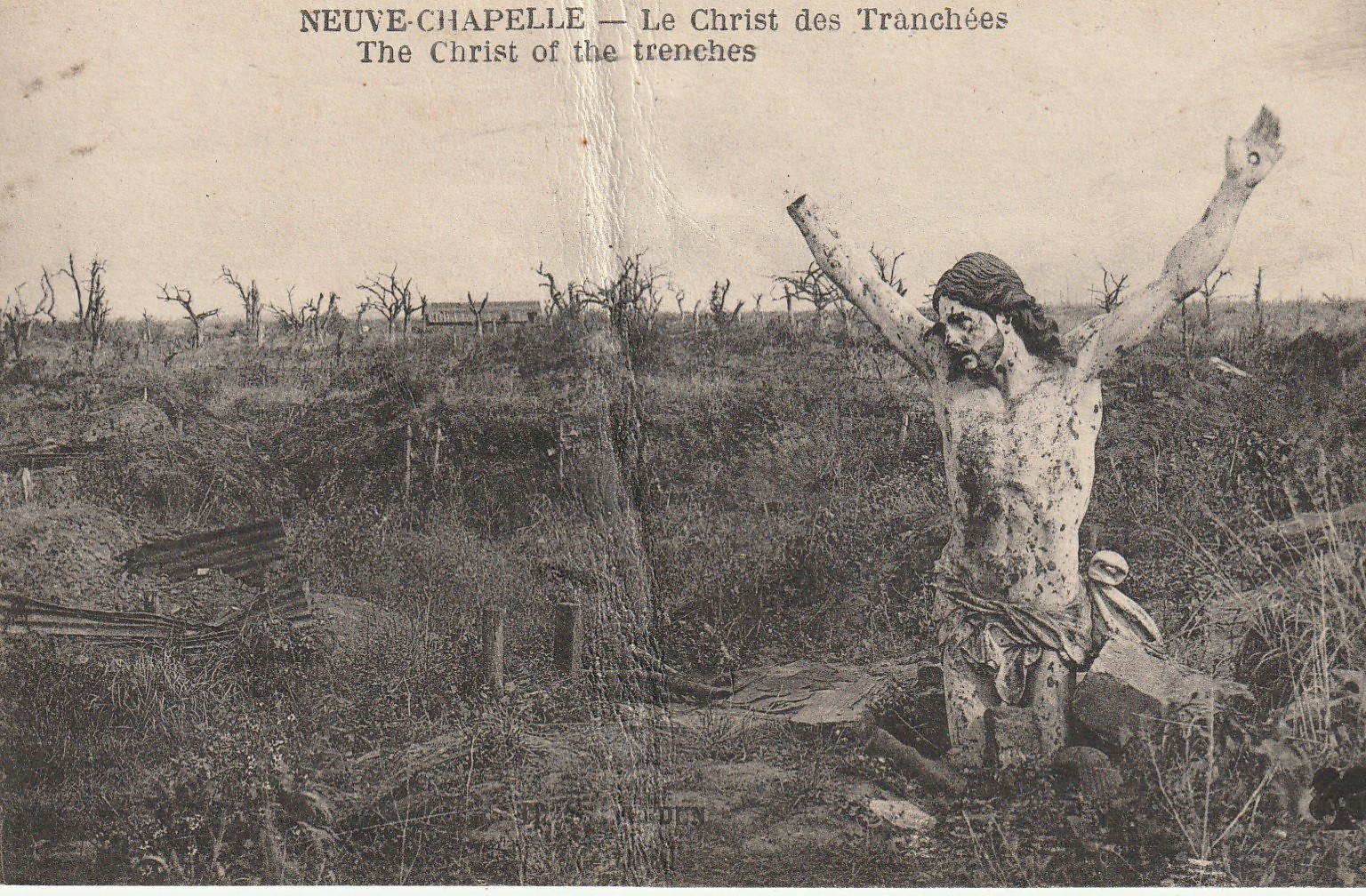 59 NEUVE-CHAPELLE. Le Christ des Tranchées