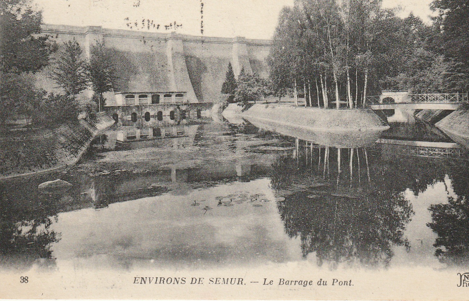 21 Environs de SEMUR. Le Barrage du Pont 1917