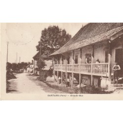 39 SANTANS. Grande rue animée 1935