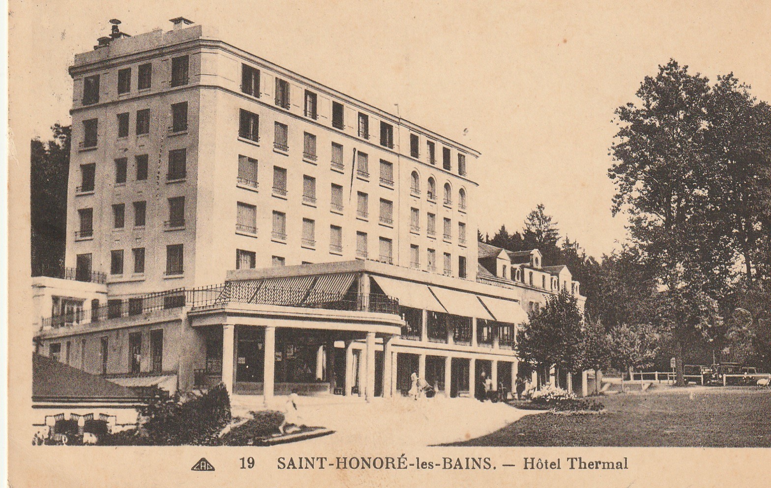 58 SAINT-HONORE-LES-BAINS. Hôtel Thermal 1934