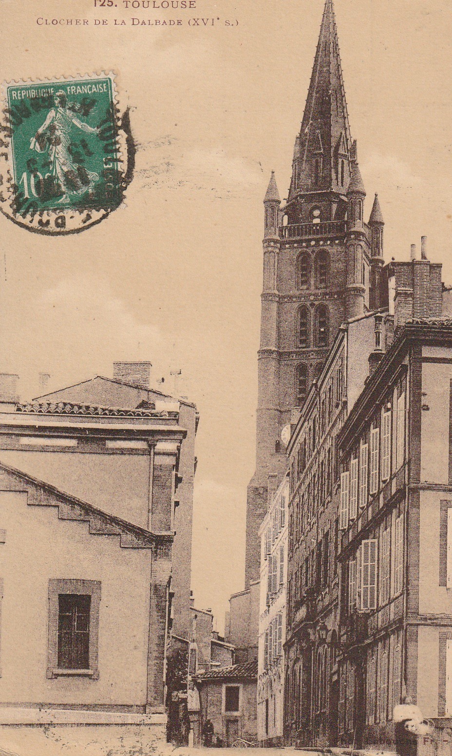 31 TOULOUSE. Clocher de la Dalbade 1924
