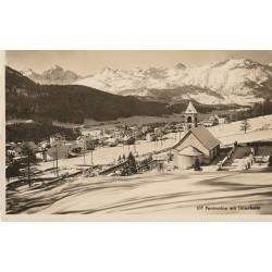 Photo cpa Suisse PONTRESINA mit JULIERKETTE 1935