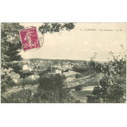 carte postale ancienne 22 LANNION. Vue générale 1934
