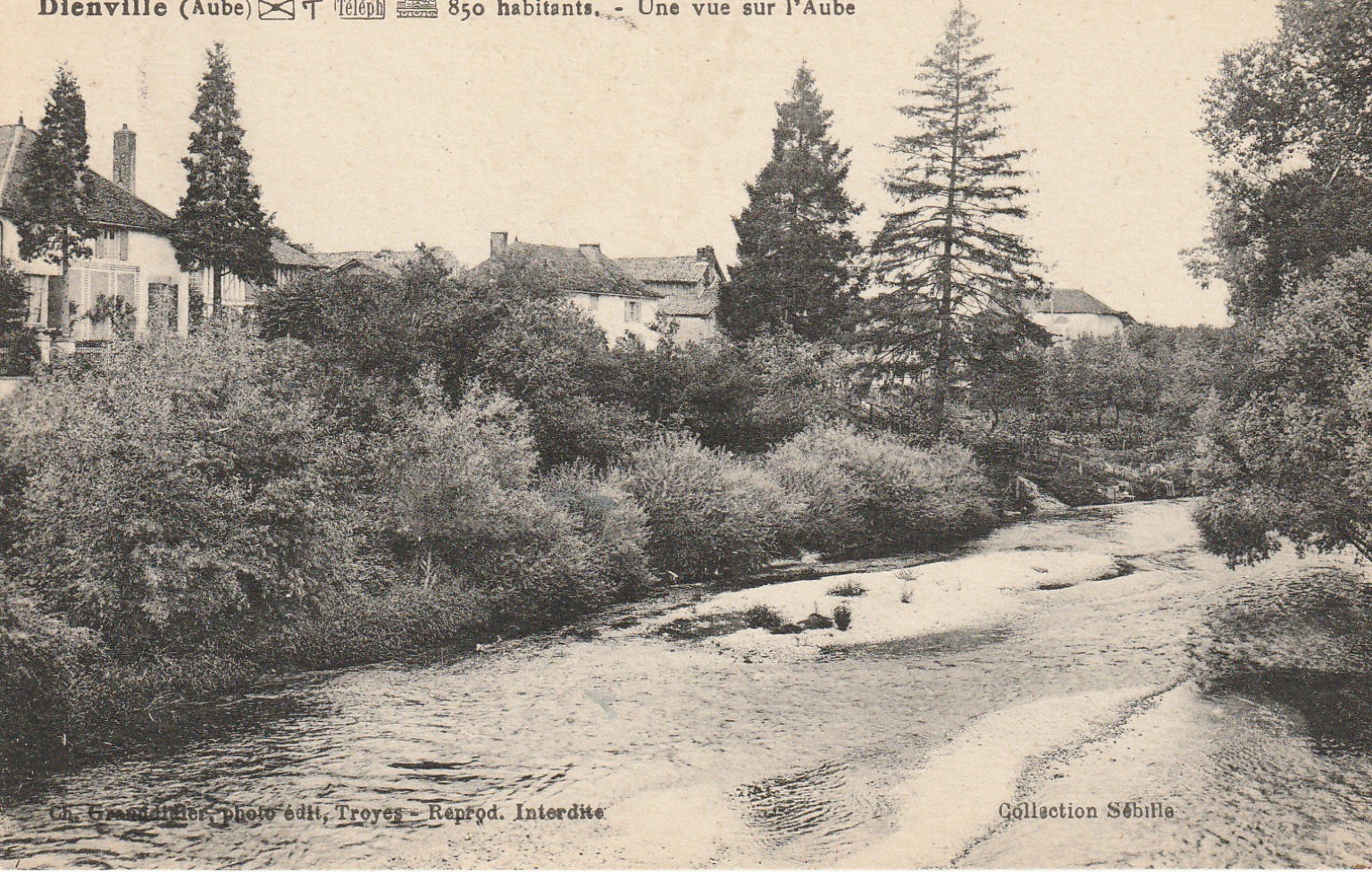 10 DIENVILLE. Une vue sur l'Aube 1936