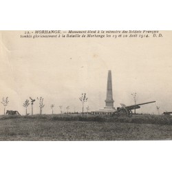 57 MORHANGE. Monument à la mémoire des Soldats Français tombés à la Bataille 1927