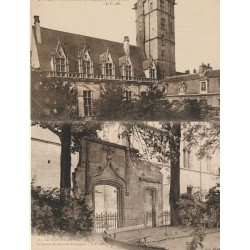 2 x cpa 21 DIJON. Tour des Etats Palais des Ducs de Bourgogne et le Square