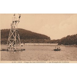 63 Plage du LAC CHAMBON. La Plongée de 8 mètres