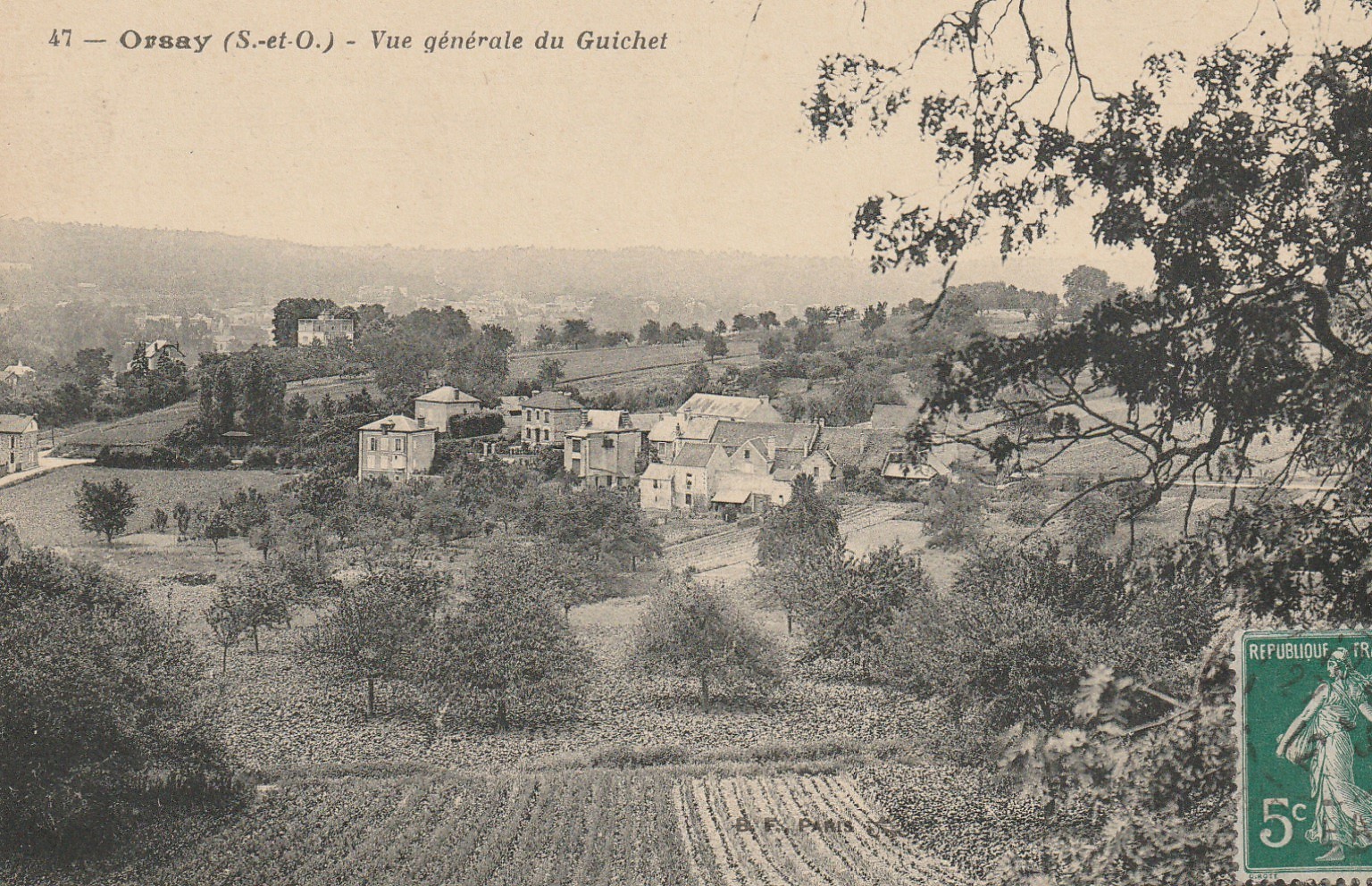 91 ORSAY. Vue générale du Guichet 1912