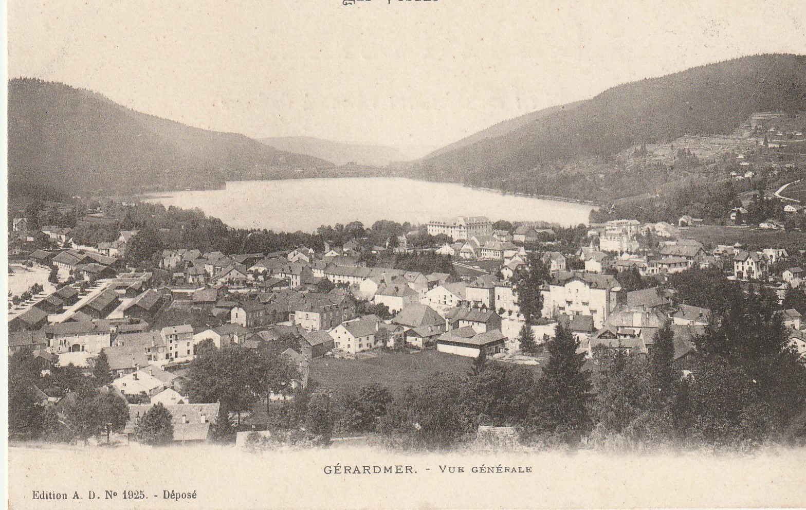88 GERARDMER. Vue générale vers 1900