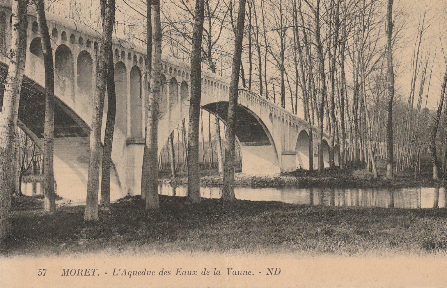 77 MORET SUR LOING. Aqueduc des Eaux de la Vanne 1929