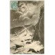 carte postale ancienne 22 LE LEGUE. Le Phare par Tempête 1906