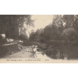 37 VOUVRAY. Lavandières sur les Bords de la Cisse 1922