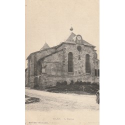 51 HANS. L'Eglise avec vieille femme courbée 1915