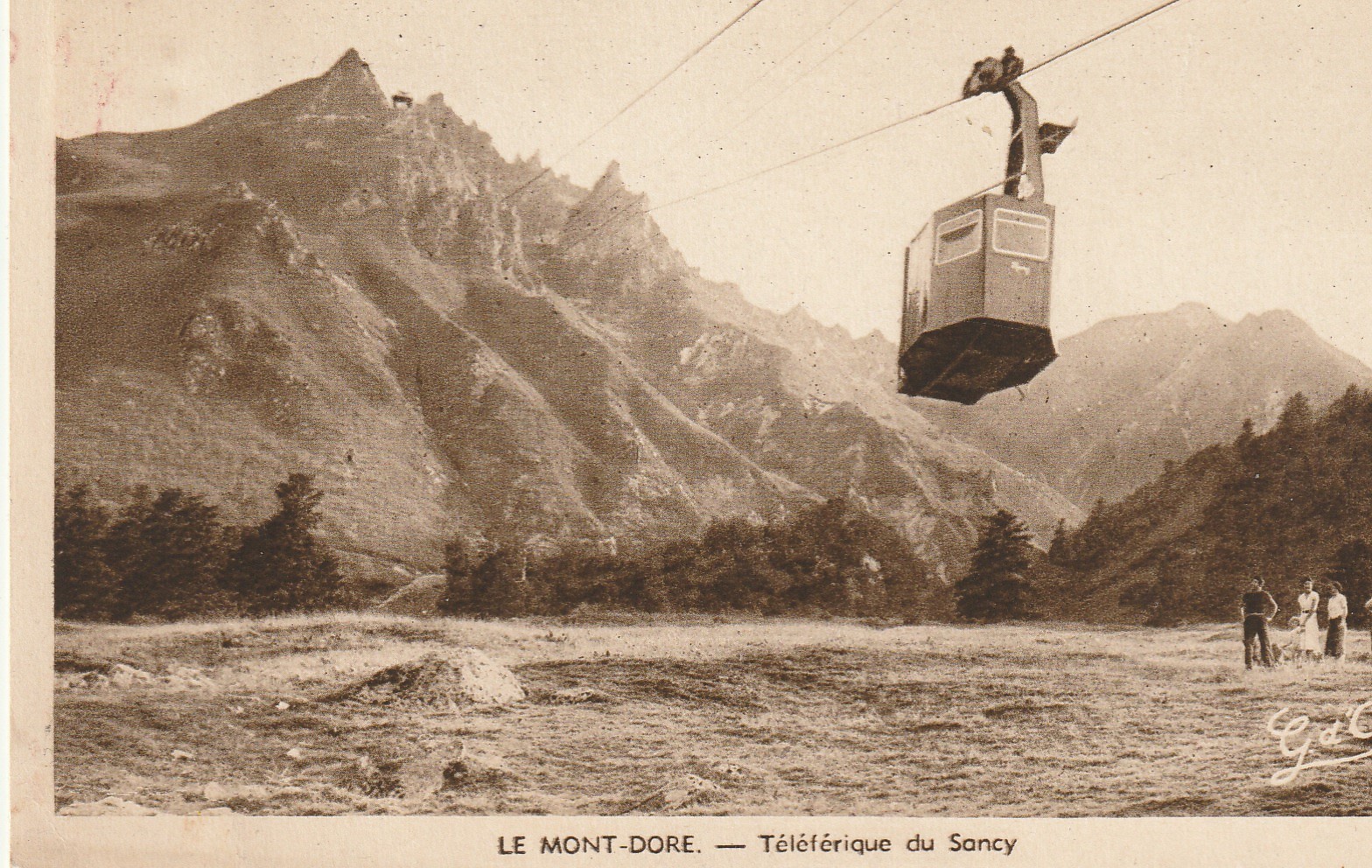 63 LE MONT-DORE. Téléférique du Sancy 1938