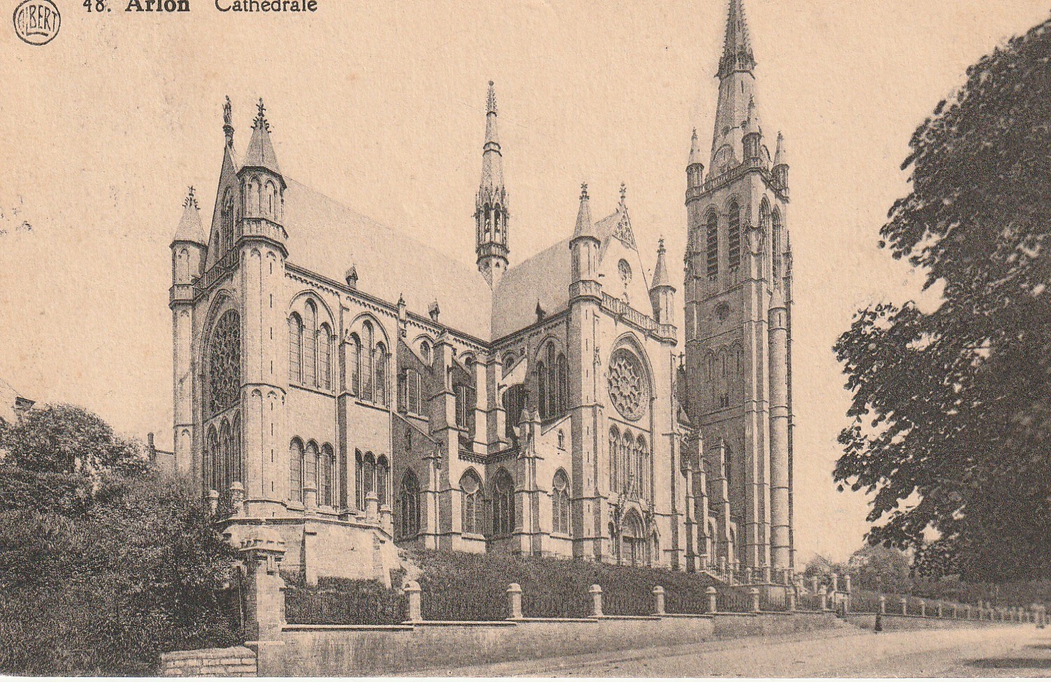 Belgique ARLON Cathédrale 1926
