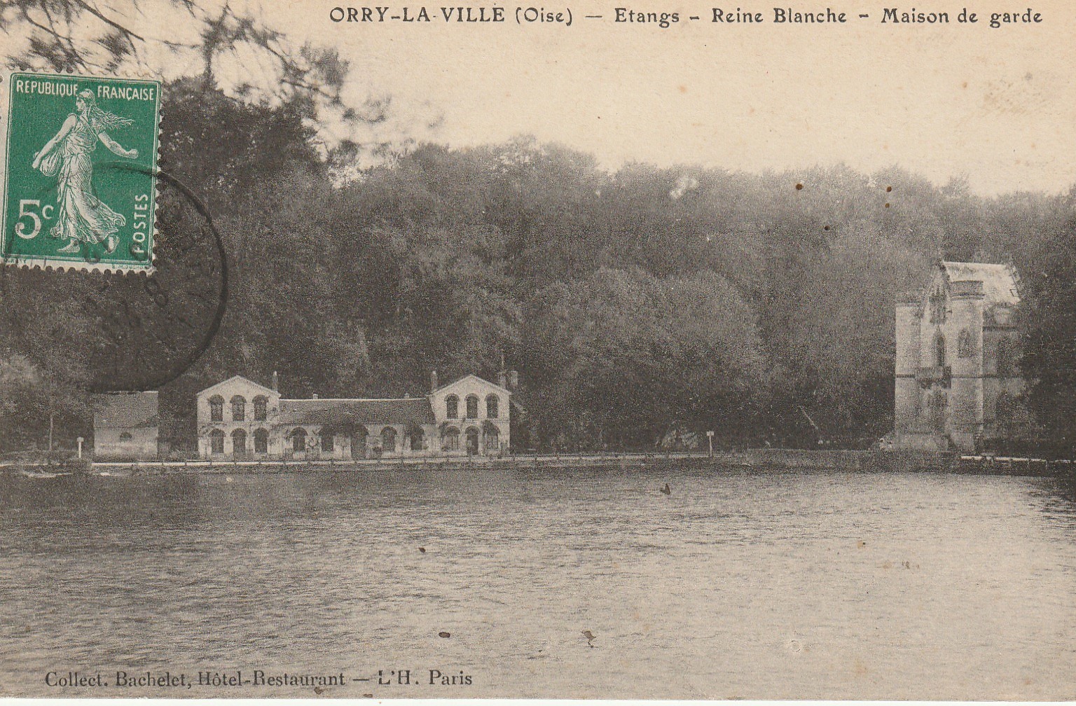 60 ORRY-LA-VILLE. Etangs Reine Blanche Maison de garde 1912