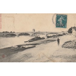 26 VALENCE. Le Nouveau Pont avec Péniches 1912