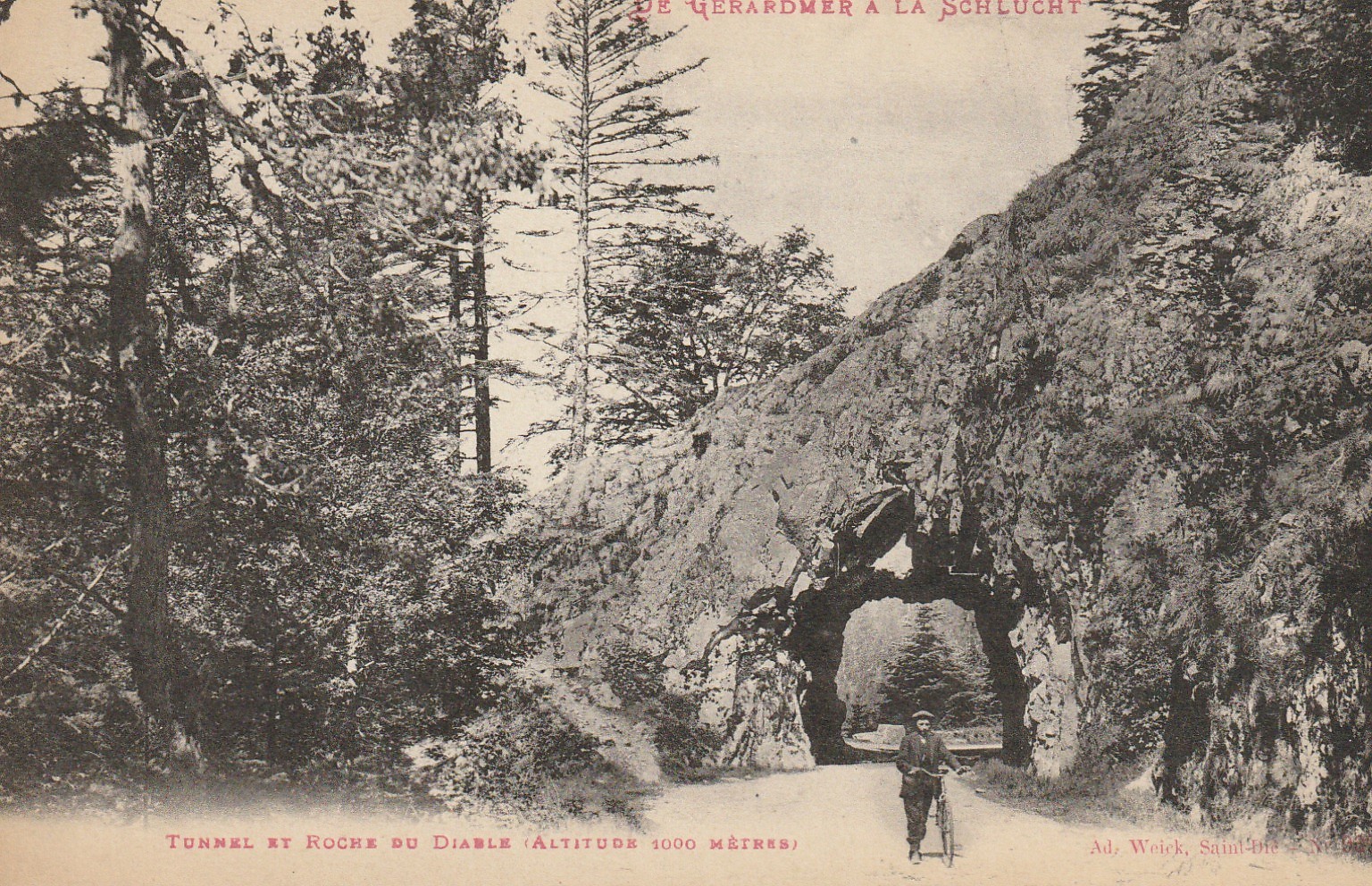88 De Gerardmer à la Schlucht. Tunnel et Roche du Diable
