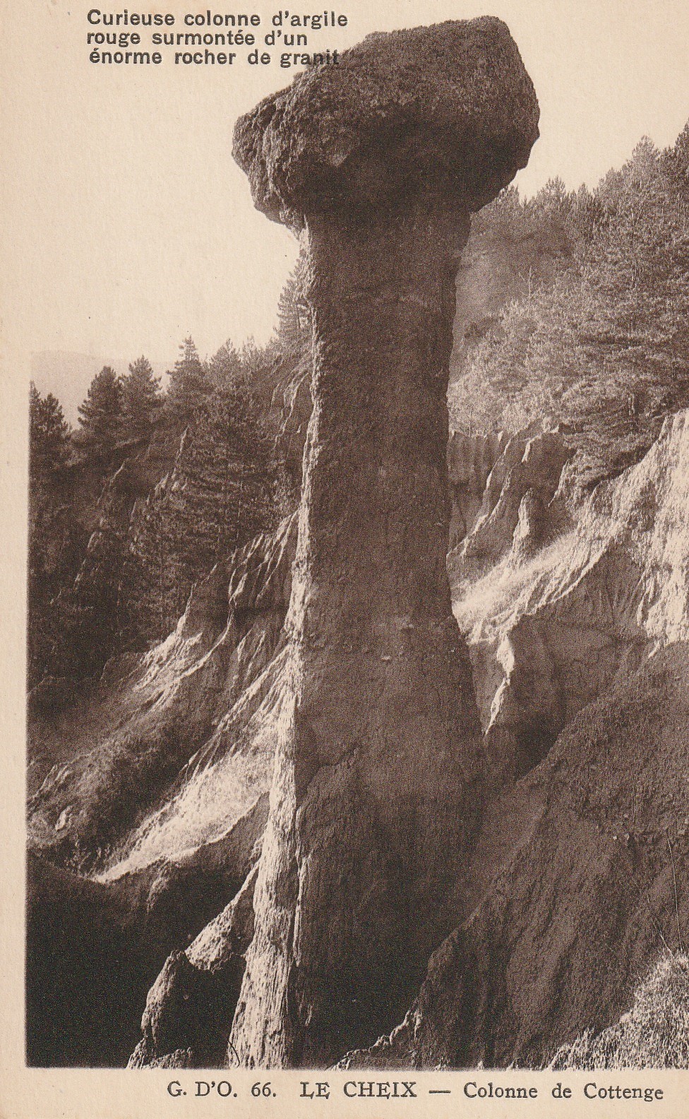 63 LE CHEIX. Colonne de Cottenge
