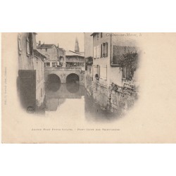 51 CHÂLONS-SUR-MARNE. Ancien Pont Putte Savate Pont Croix des Teinturières 1902