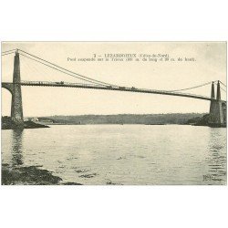 carte postale ancienne 22 LEZARDRIEUX. Pont sur le Trieux