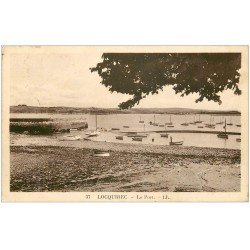 carte postale ancienne 22 LOCQUIREC. Le Port