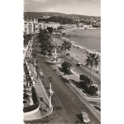 2 x photo cpsm petit format 06 NICE. Promenade des Anglais 1955-54